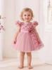 Girls' Formal Mesh Dresses: First Birthday, Butterfly, Wedding, Princess Styles - Luxurious Design for Special Occasions.