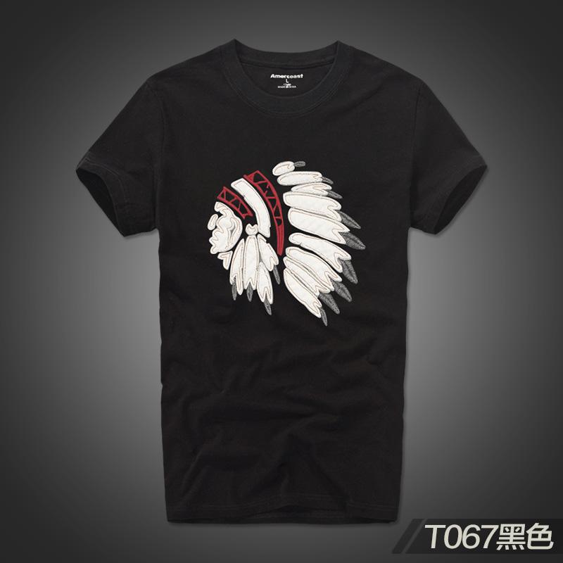 New Summer Men's T-shirt Retro Pure Cotton Printing Loose Casual Fashion Sports Short-sleeved Men's and Women's Loose T-shirt