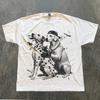 Retro Dalmatiner Labrador Hundeshirt, 90er Bootleg Rap Style T-Shirt