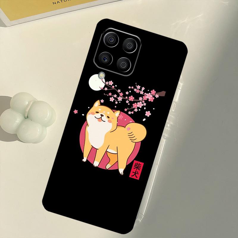 Animal Cartoon Akita Dog For Samsung Galaxy M16 M06 M12 M55 M15 M35 M14 M34 M54 M11 M21 M31 M13 M33 M53 M32 M52 Case