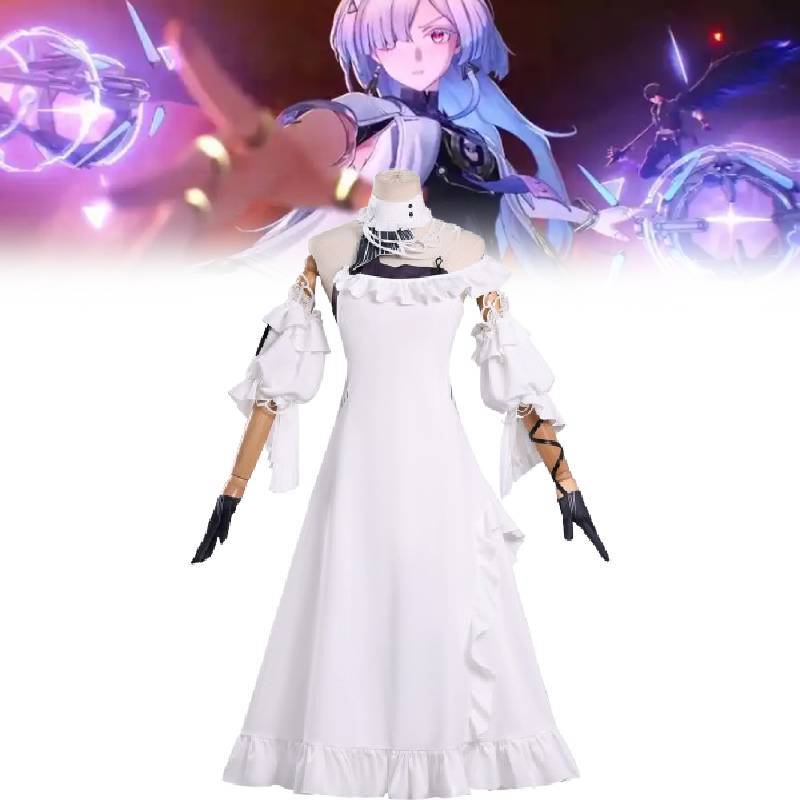 Wuthering Waves Phrolova Cosplay Kostümü Oyun Anime Rol Yapma Sokak Stili Yumuşak Kumaşlı Gençler İçin