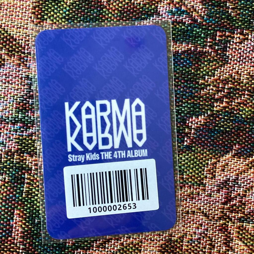 [USED] StrayKids KARMA FANS Trading Card Bang Chan 1 piece