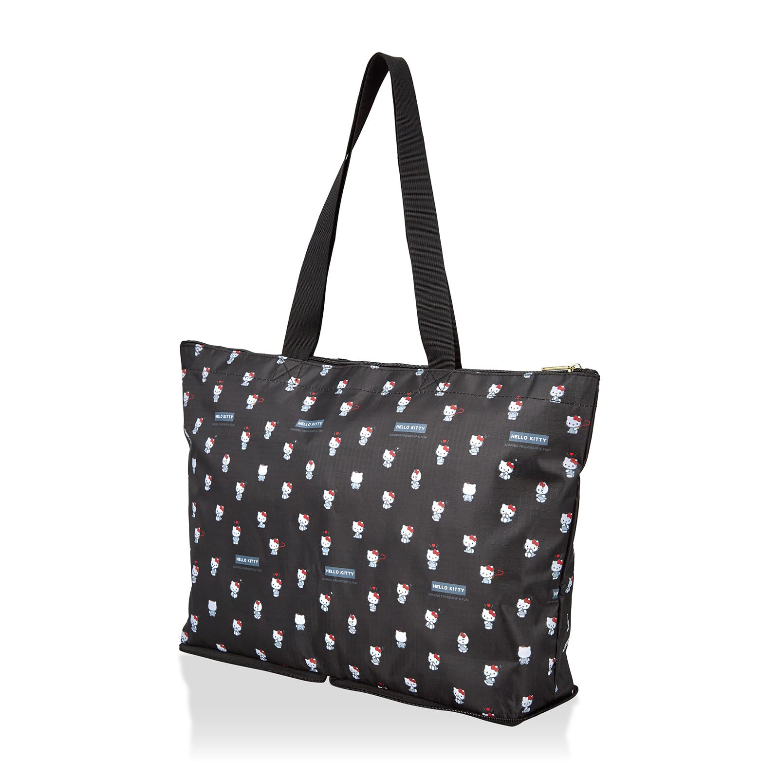 

Folding Tote Bag Sanrio Characters SA13 Black Heart [Hapitas] Women s
