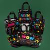12/30pcs Waterproof Black Non-woven Fabric Bags Packaging Clothes Snack Candy Toy For Baby Shower Kids Party Weeding Decoration