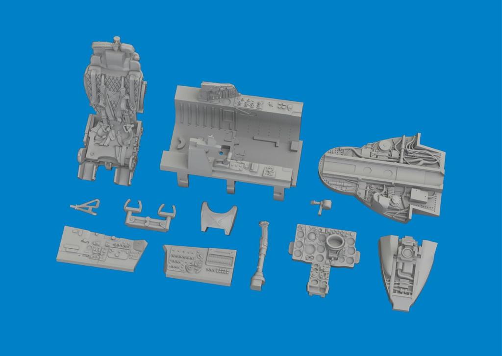 Eduard 1/72 MiG-21bis Cockpit (for Eduard) Plastic Model Kit Parts EDU672415 (Airplane)
