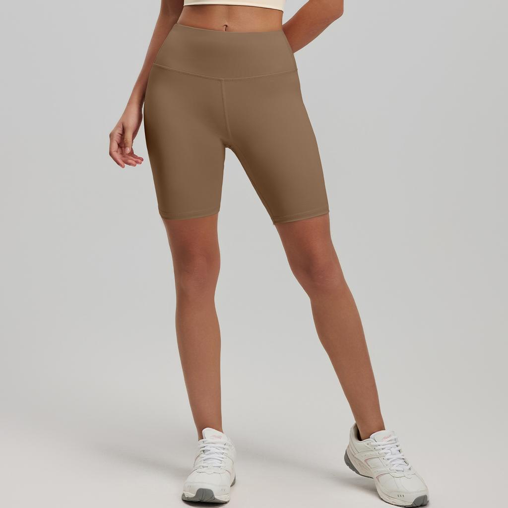 Women's athletic and fitness shorts, peach-shaped five-point pants, high-waisted elastic leggings for lifting buttocks, suitable for yoga.