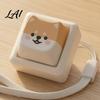 Push Button Toy Cartoon Dog Fidget Keyboard Toy 1/2/3/4/9-Key Stress Keychain Pendant Relief Mini for Backpack Handbag Purse Charm Reducing