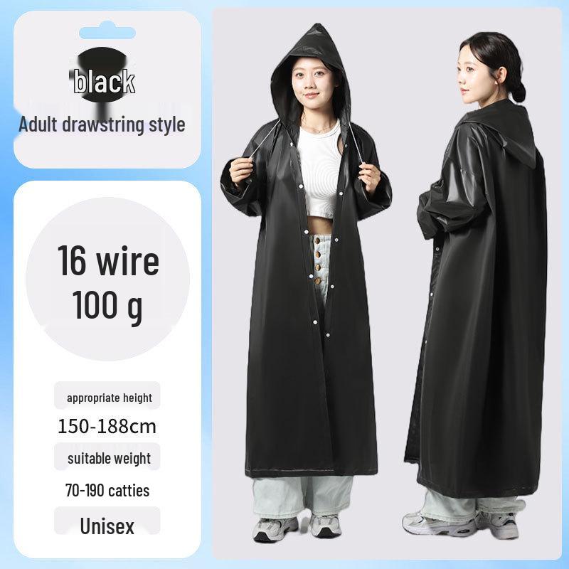 EVA Kids’ Raincoat: Thickened, Explosion-Proof for School, Hiking, Travel - Disposable Outdoor Poncho