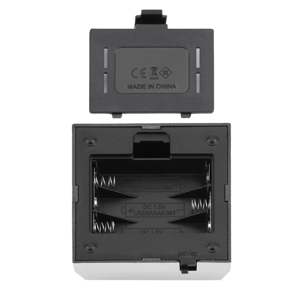 2er-Pack Quadratische Form LED-Lampenbasis Batteriebetrieben Display-Basis LED-Halter Ständer Glas Kunst