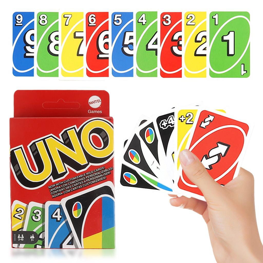 Set Carti De Joc WILD UNO, Joc De Societate UNO, 2-10 Jucatori, 7 Ani+, Pentru Copii Sau Adulti, Multicolor