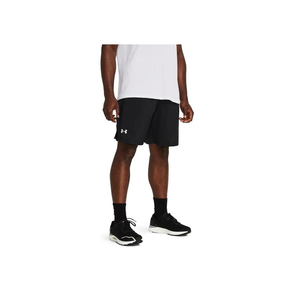 Under Armour Launch Lightweight Comfortable Flexible Reflective Design Running Mid-Rise Five-Inch Casual Shorts Men shorts Black 1382639-001