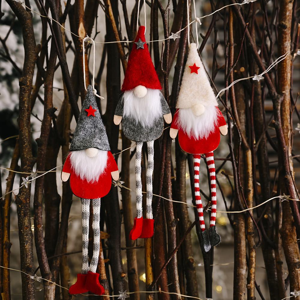 Plush Enchanting Forest Gnome Hanging Decoration For Delightful Celebrations Christmas