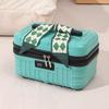 Handheld Makeup CaseWith Password Lock 16 Inch Large Capacity Portable Toolbox Lightweight Storage Small Box Leather Luggage