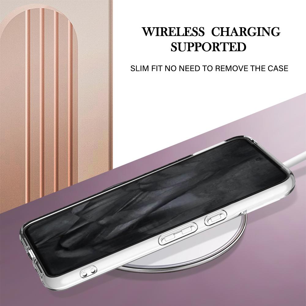 For Google Pixel 8 Pro TPU Case with IMD Marble Pattern Electroplated Back Cover