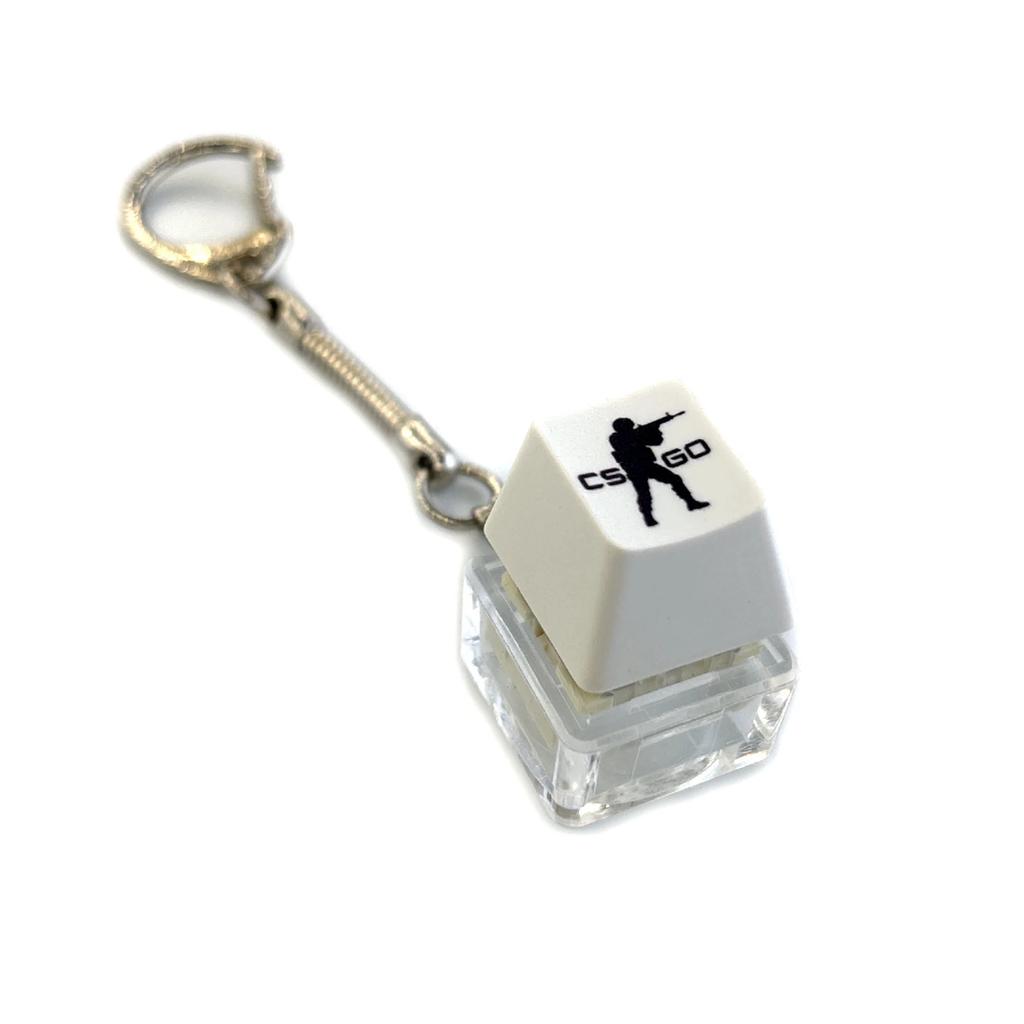 Decompression Keychain Mechanical Keyboard Button Keyring Fingertip Key Cap Pendant Antistress Toy