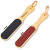 Midazzle Double Sided Foot File Scrubber | Dead Skin & Callus Remover | Feet Scraper | Pedicure Tool with Wooden Handle (MIFF5201)