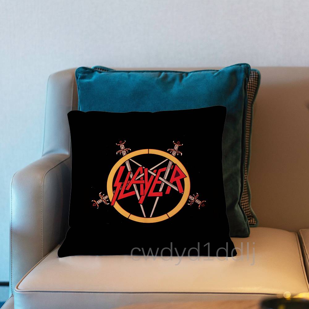 SSlayer Heavy Metal Razors Edge Pillow Case Short Plush Sofa Decorative Gift Home Doublesided Printing Cushio