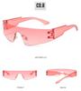 Unisex Frameless Sport Punk Sunglasses - Colorful Fashion Eyewear