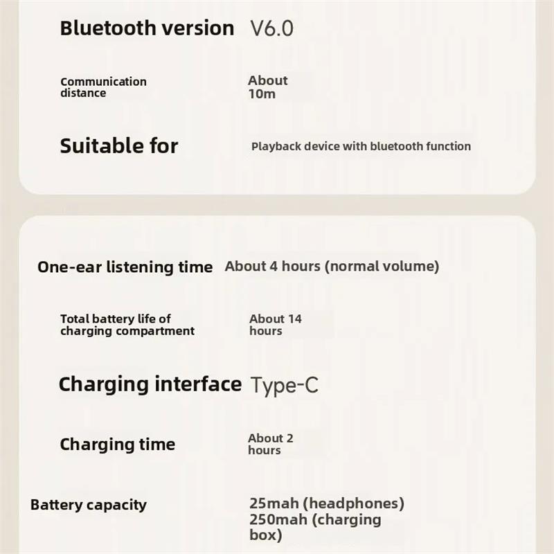 Original Lenovo LE201 Wireless Headphones Bluetooth 6.0 Earbuds ENC Call Noise Cancellation Ultra Long Latency Surround Sound Earphones