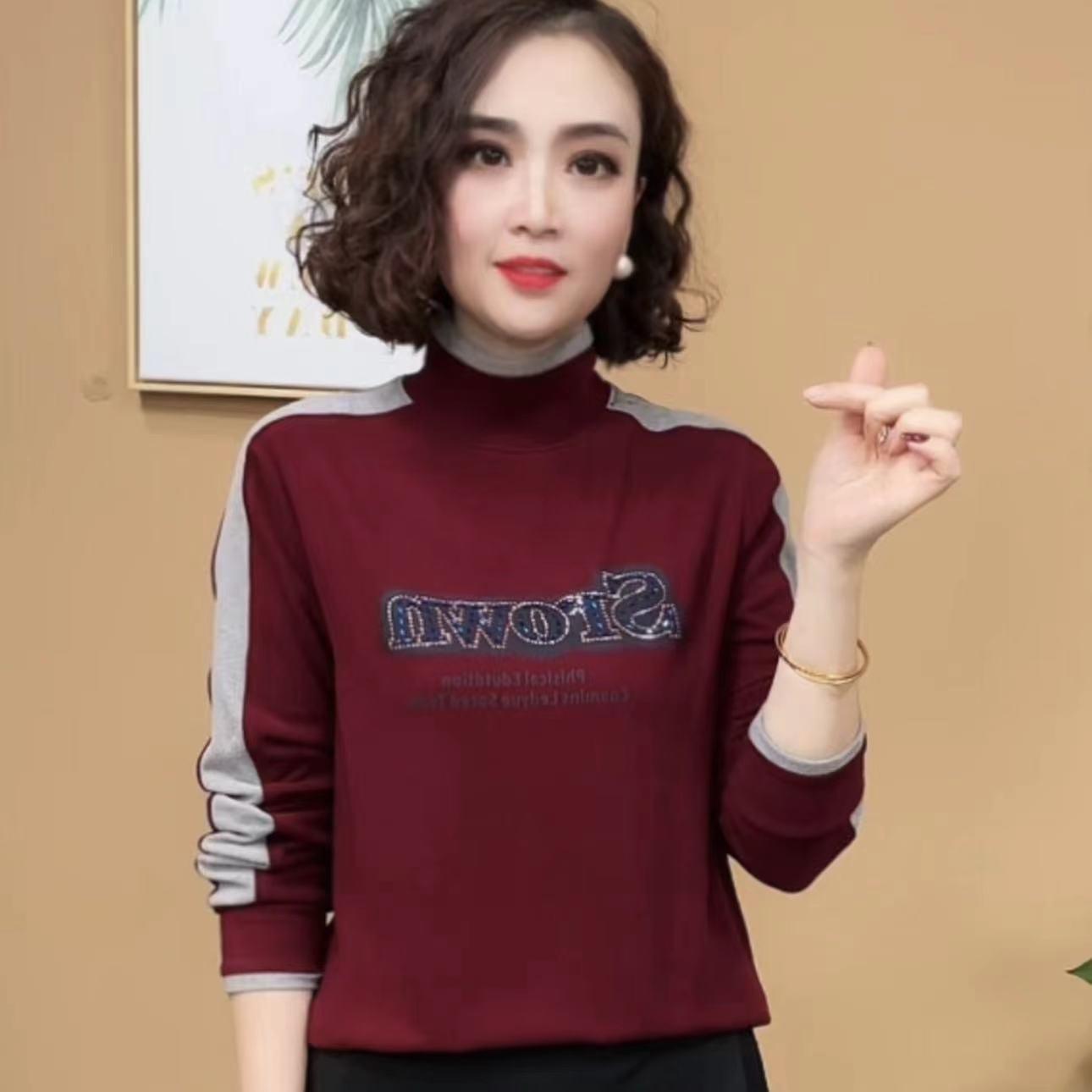 

Женские модели осенне-зимней двухсторонней бархатной рубашки с ромбовидным узором, утолщенной модной теплой универсальной рубашки-рубашки L вино красного