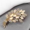 1PC Fashionable Opal Stone Flower Brooch Pin Garment Accessories Birthday Gift Brooches For Women Rhinestone Brooch Pin-6691