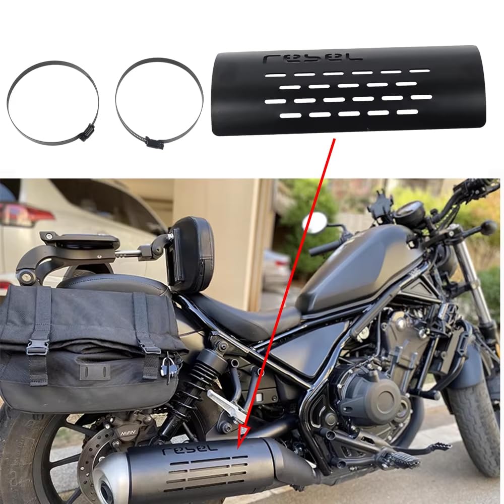 For Rebel CMX 500 300 250 Rebel300 Rebel500 2025 Exhaust Muffler Heat Shield Burn Shield Accessory