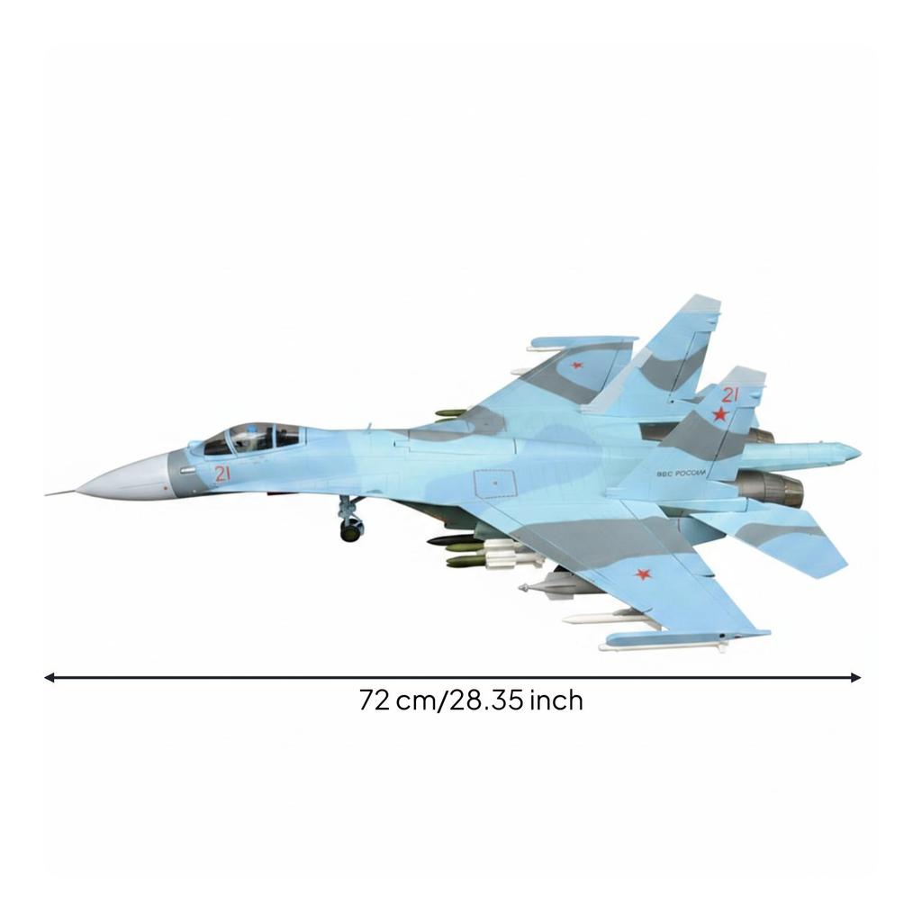 SU-27 Fighter Jet Model Alloy Toy for Collectors, Aviation Enthusiasts