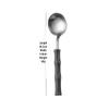 Bamboo Handle Stainless Steel Cutlery Set: Steak Knife, Fork & Dessert Spoon in Gift Box.