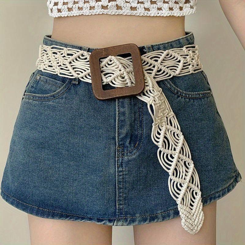 Bohemian Waist Fashionable Accessories For Women Featuring Versatile Wax Rope Design For Everyday Use