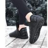 Botas de nieve de terciopelo para mujer, zapatos informales de lona, cálidos, impermeables, de algodón, de caña alta, gruesos, antideslizantes, para invierno