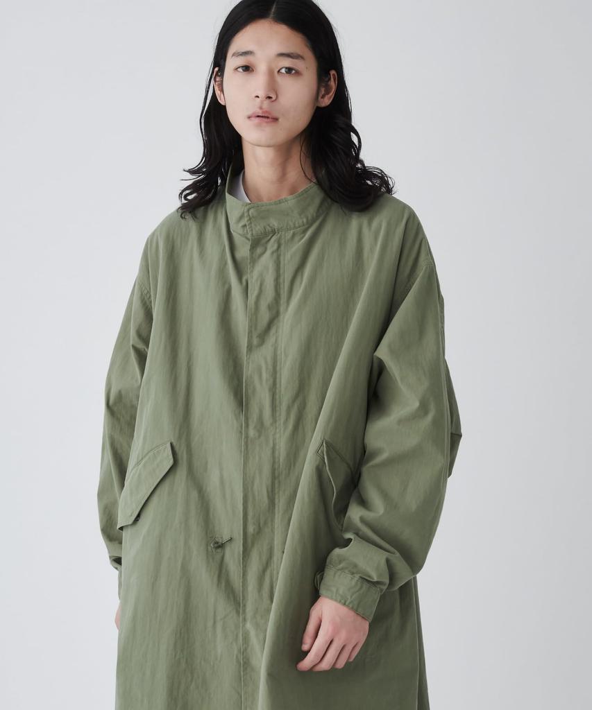 WEGO Unisex Mod Kabát do chladného počasí Dlouhý Vojenský Nadměrný Volný Střih Khaki Pánský Kabát, Svrchní oděv, Oblečení, Kabát, Styl, Silueta, Střih, Podzimní/Zimní Oblečení,