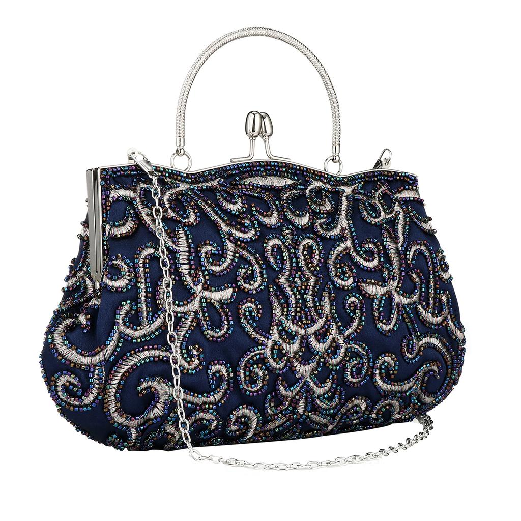 Retro Handbag Purse Luxury Design Evening Clutch Bag Embroidered Ladies Chain Shoulder Bag Wedding Dress Party Banquet Dinner