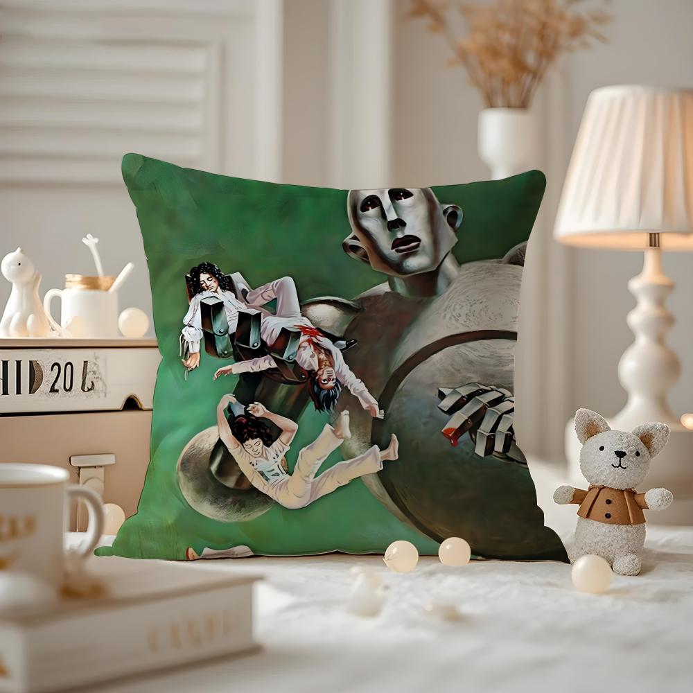 ARTISTS Illustration Kelly Freas Cushion Cover Anti-dustmite Pillowcase Invisible Zipper Silky Short Plush Sofa Cushion Cover