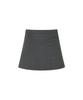 LOULOUSEOUL Butterfly Taylor Wool Skirt (Gray)