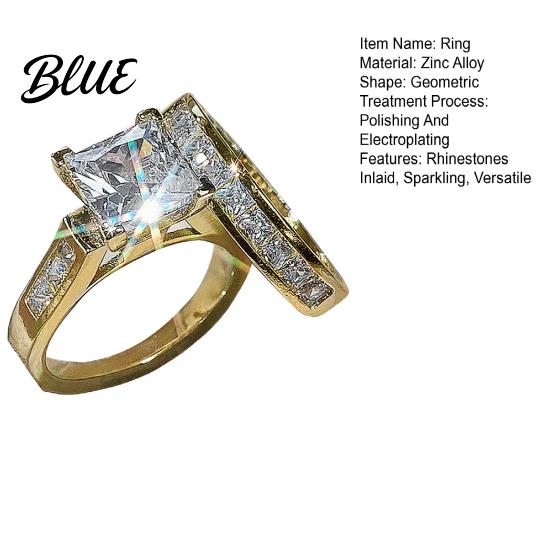Metal Finger Ring 2Pcs/Set Women Set Zinc Alloy Rings