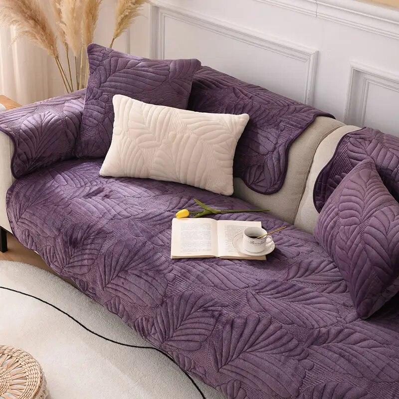Winter Warm Sofa Cover Four Seasons Universal Thickening Living Room Decoration Combination Sofa Cushion Non-slip Furniture Dust