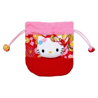 Sanrio Hello Kitty Drawstring Bag ( Japanese Style Face ) Japan NEW