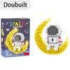 Knew built Luminous Astronaut Moon Micro brick Construction Bricks Kit Learning Playthings LED LIGHT Lights Technology Blocks ideal for Adults