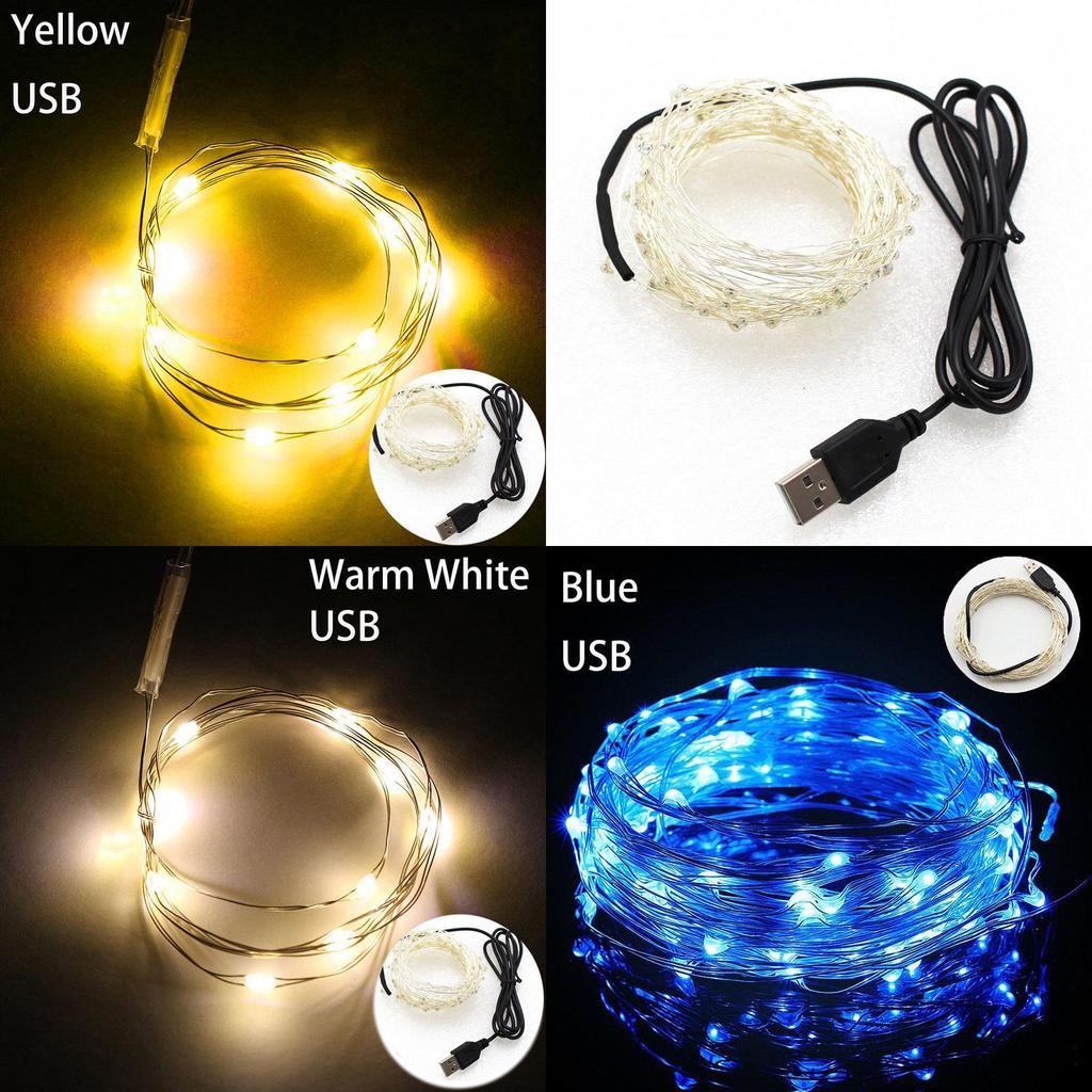 Premium 5/10m Usb Led Copper Wire Fairy Light Strip Lamp For Timeless Home Decor