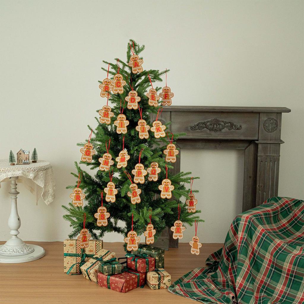 Christmas Letter Pendant, Gingerbread Figurines, Christmas Ornaments,Christmas Tree Decoration Pendant,Christmas For Children