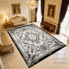 Retro Carpet High-end Luxury Living Room Tea Table Bedroom Flannel Rug Bed End Anti-slip Easy Cleaning Floor Mat Dining Room