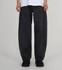 Beoteunseoul Side Big Pocket Curved Washed Cotton Pants (Dark Gray)