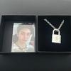 Fashionable Creative Metal Lock Necklace Same As Huang Xuanchen'S Style  Punk Necklace Men Women Jewelry Fans Gifts