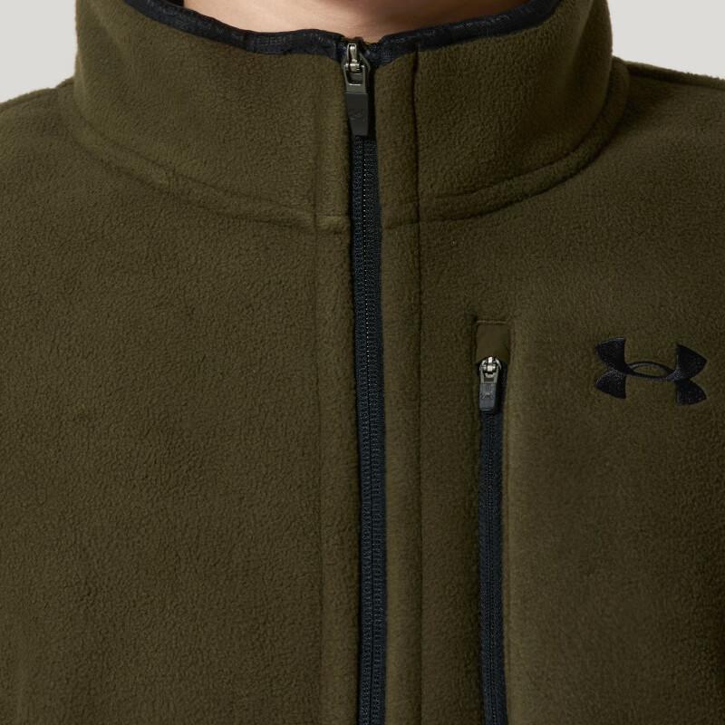 Under Armour Warm Zipper Stand Collar Long Sleeve Fleece Jacket Men jackets 1389308-308