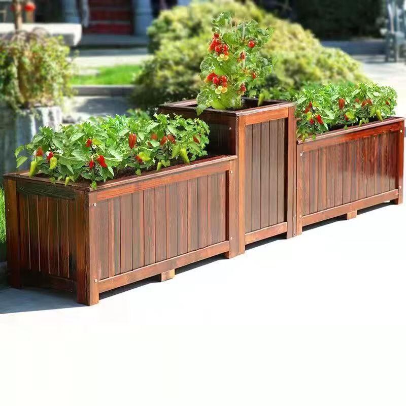 Woer Garden Rectangular Wooden Planter Box