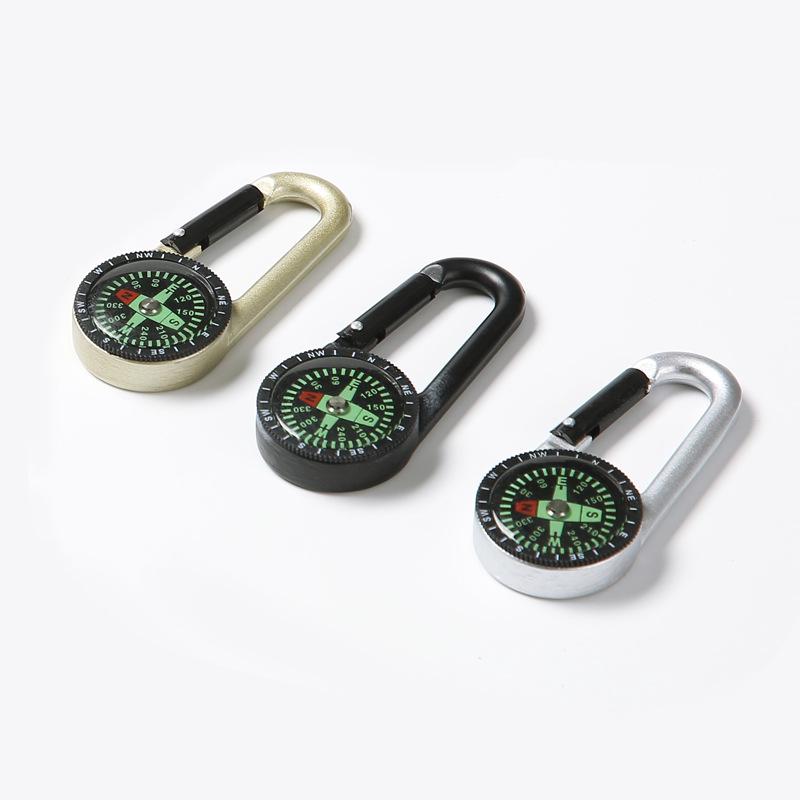 Zinc & Aluminum Alloy Carabiner Compass for Climbing