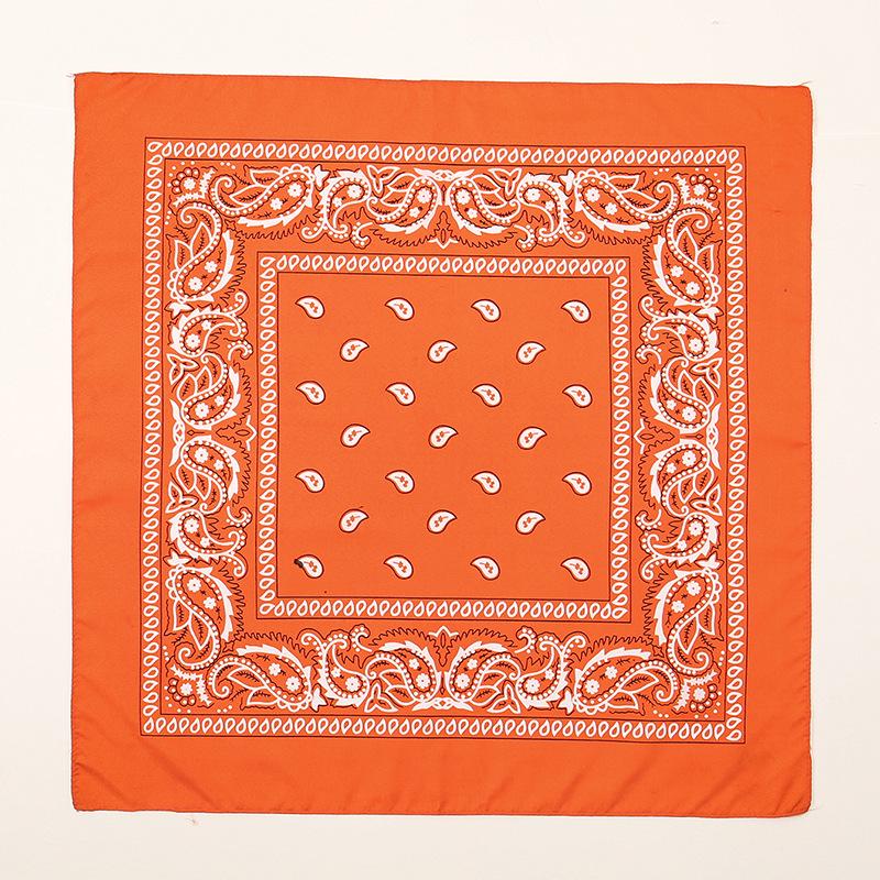 Unisex künstlerisches Seidentuch: Cashew-Amoben-Blumenprint, 54x54 Quadratisch für Street Dance & Dekoration.