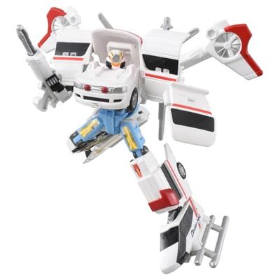 TAKARA TOMY Tomica Job Laborer TJBDX Unite Medibraver Ambulance & Doctor Helicopter Combination Set, Miniature Car Toy, Ages 3 and Up