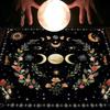 Divinations Tablecloth Moonphases Flower Astrologys Tarot Cards Tablecloth Altars Cloth Divinations Game Accessories