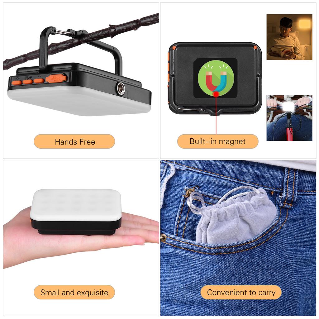 TOMSH LY 01 RGB LED Fill Light Photography Video Light Multi functional Superbright 3200K 6500K Built in Battery Black